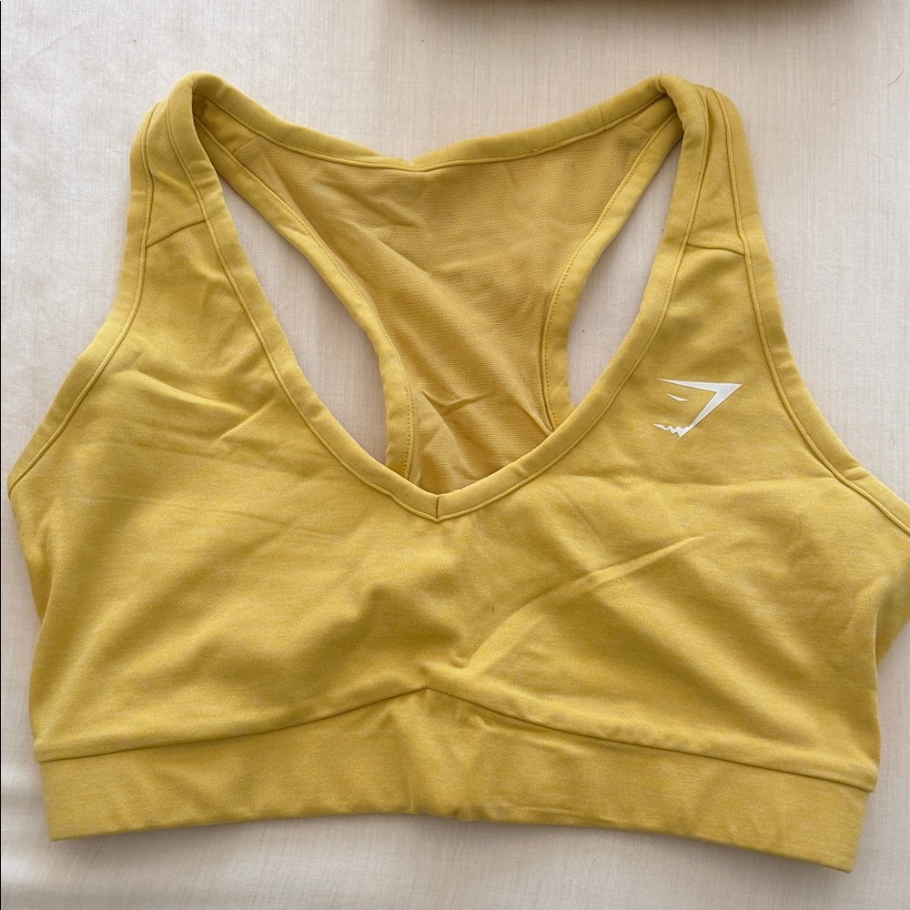 Gymshark Mustard Sports Bra